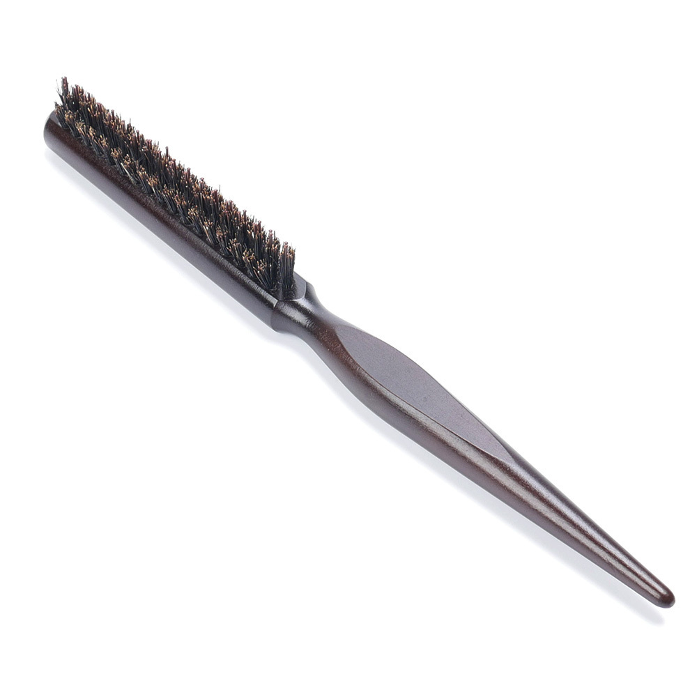 High Quality Wood Handle Natural Boar Bristle Hair Brush Fluffy Comb Hairdressing Barber Hair Styling Tools