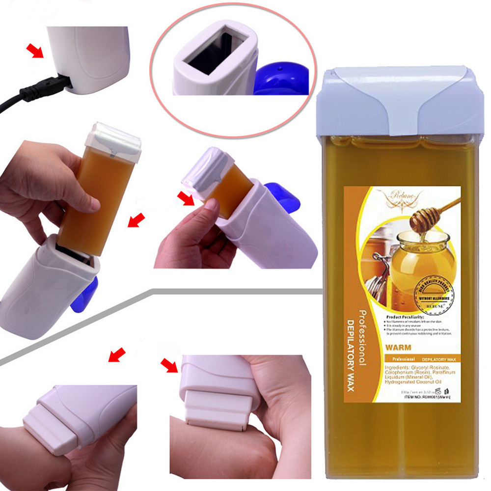 Depilatory Wax Cartridge Roll On Hot Depilatory Wax Cartridge Heater Waxing