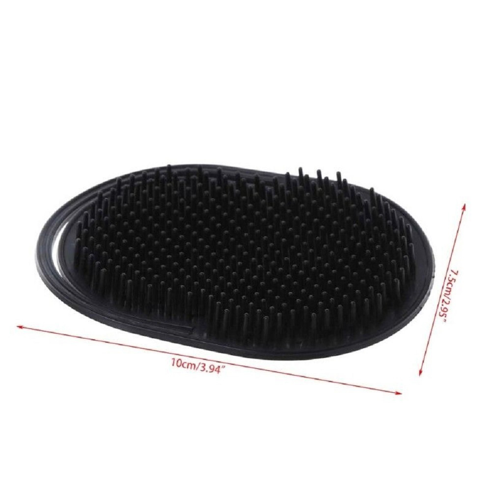 Portable 1PC Men's Hair Comb Brush Black Plastic Shampoo Comb with Waterproof Feature for Salon Use and Home Scalp Massage