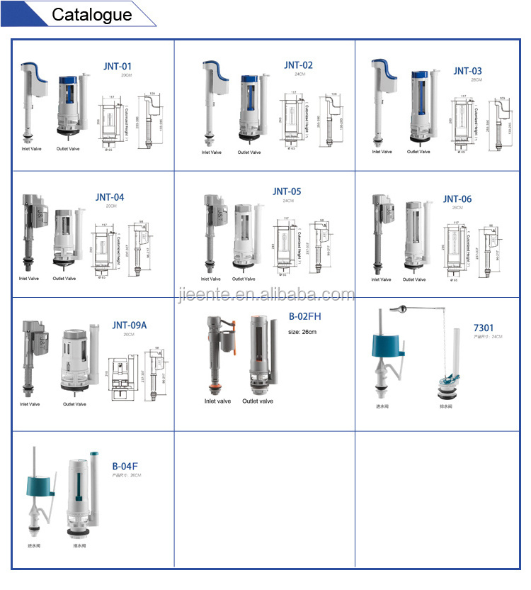 Patent Design Plastic Toilet Fitting Inlet Valve Flush Pump