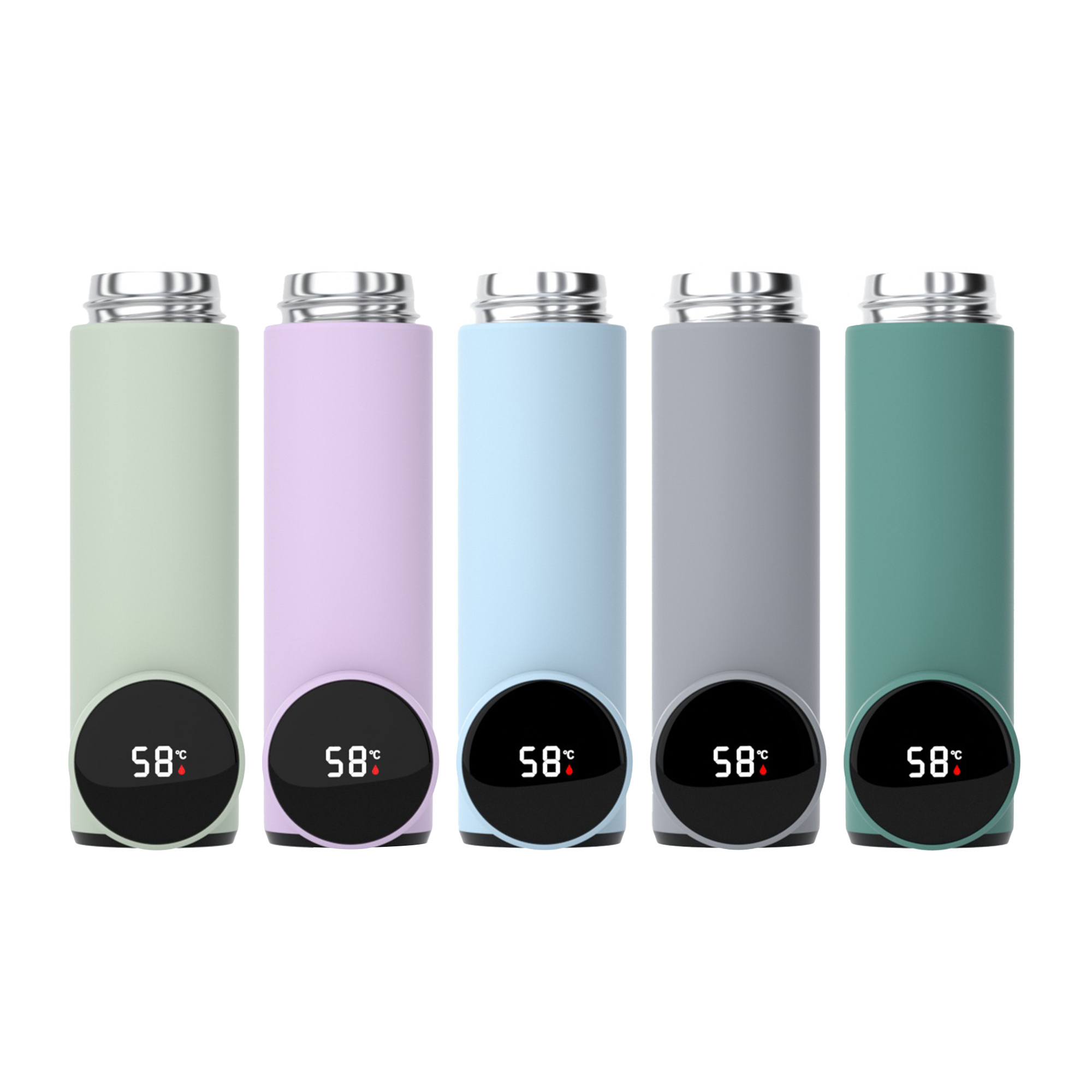 termo Smart LED Temperature Display Metal Insulation Water Bottles Stainless Steel Intelligent Vacuum Flask