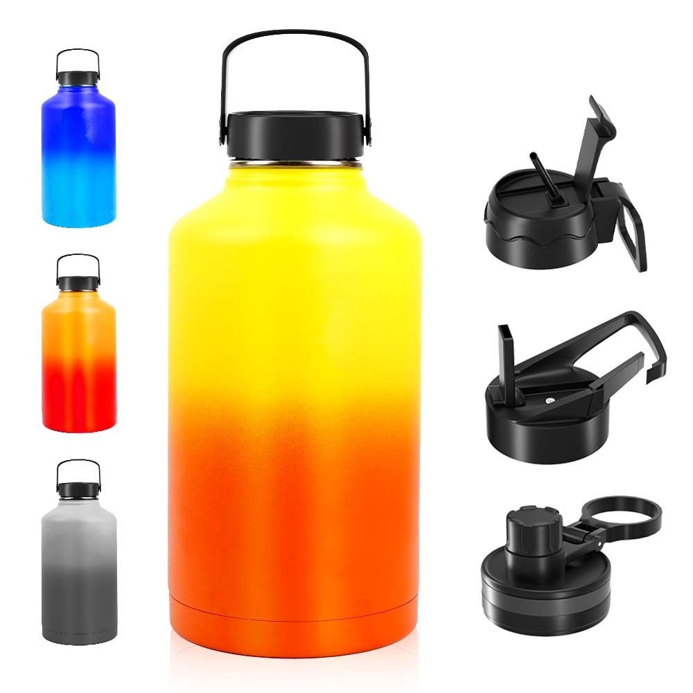 128 oz 64 oz 32 oz Hot WaterBottle Water Termos Water Bottle Stainless Steel Water Bottle For Kids