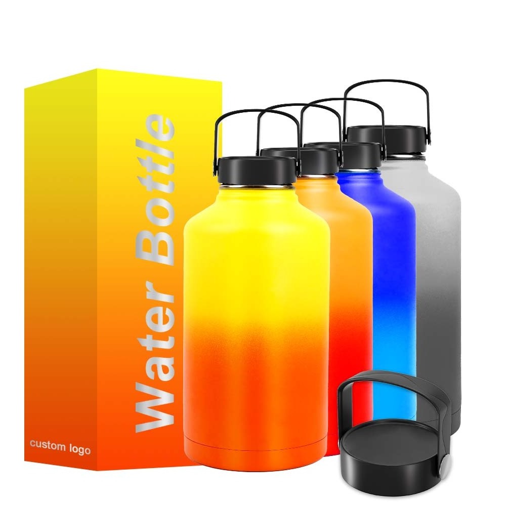 128 oz 64 oz 32 oz Hot WaterBottle Water Termos Water Bottle Stainless Steel Water Bottle For Kids