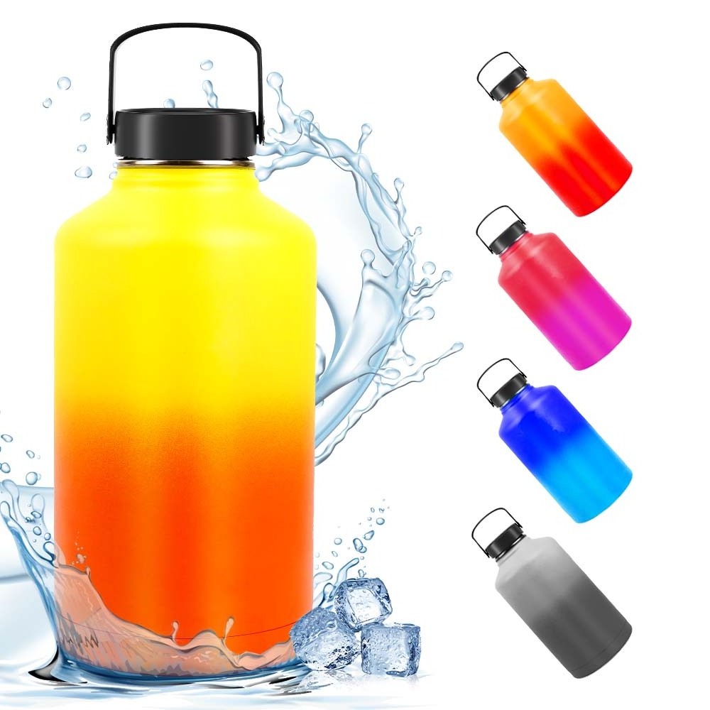 128 oz 64 oz 32 oz Hot WaterBottle Water Termos Water Bottle Stainless Steel Water Bottle For Kids