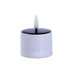 OEM Waterproof Solar Powered Timer Flickering Warm White Remote Rechargeable LED Tealight Candles For Wed Home Party Outdoor