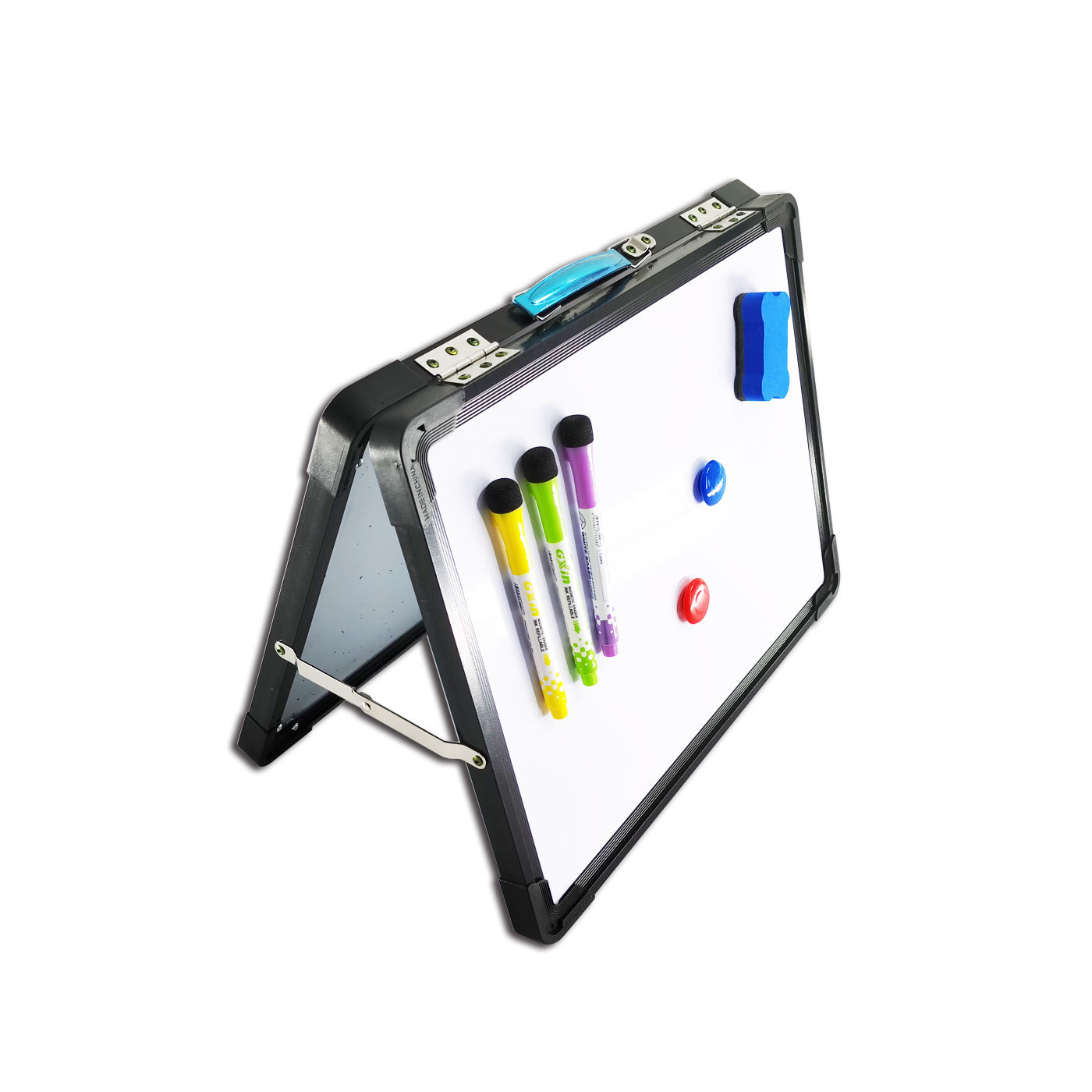 School Used Large Foldable Desk Easel Double Sided Magnetic Dry Erase Whiteboard