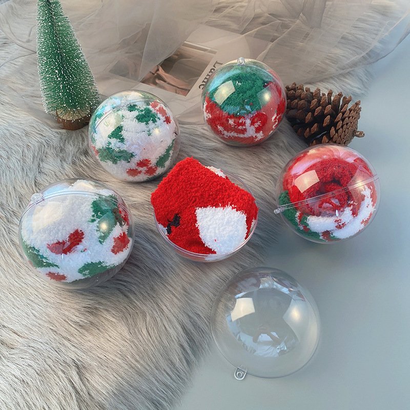 Personalized Hanging Clear Ball Custom Acrylic Plastic Christmas Crystal Xmas High Transparent Ball 2-40cm Ornament