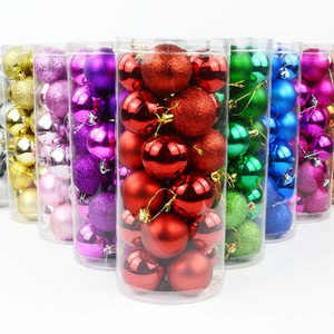 Factory Price Wholesale Cheap Custom Pattern Christmas Tree Decoration Ornaments Shatterproof Plastic Xmas Balls Christmas Ball