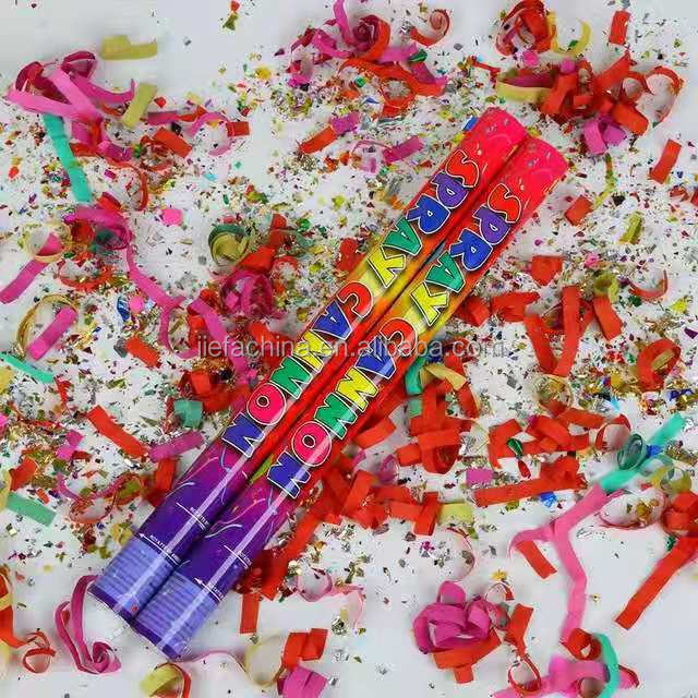 Party Supplies 30cm Laser Gold Red Letters Compressed Air Confetti Popper Party Cannon