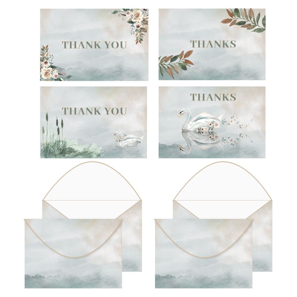 Bulk Set of 48 Blank Cards with Envelopes for Baby Shower Note Cards and Wedding