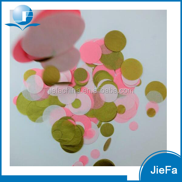 Lovely Durable Confetti Circles Party Paper Tissue Confetti