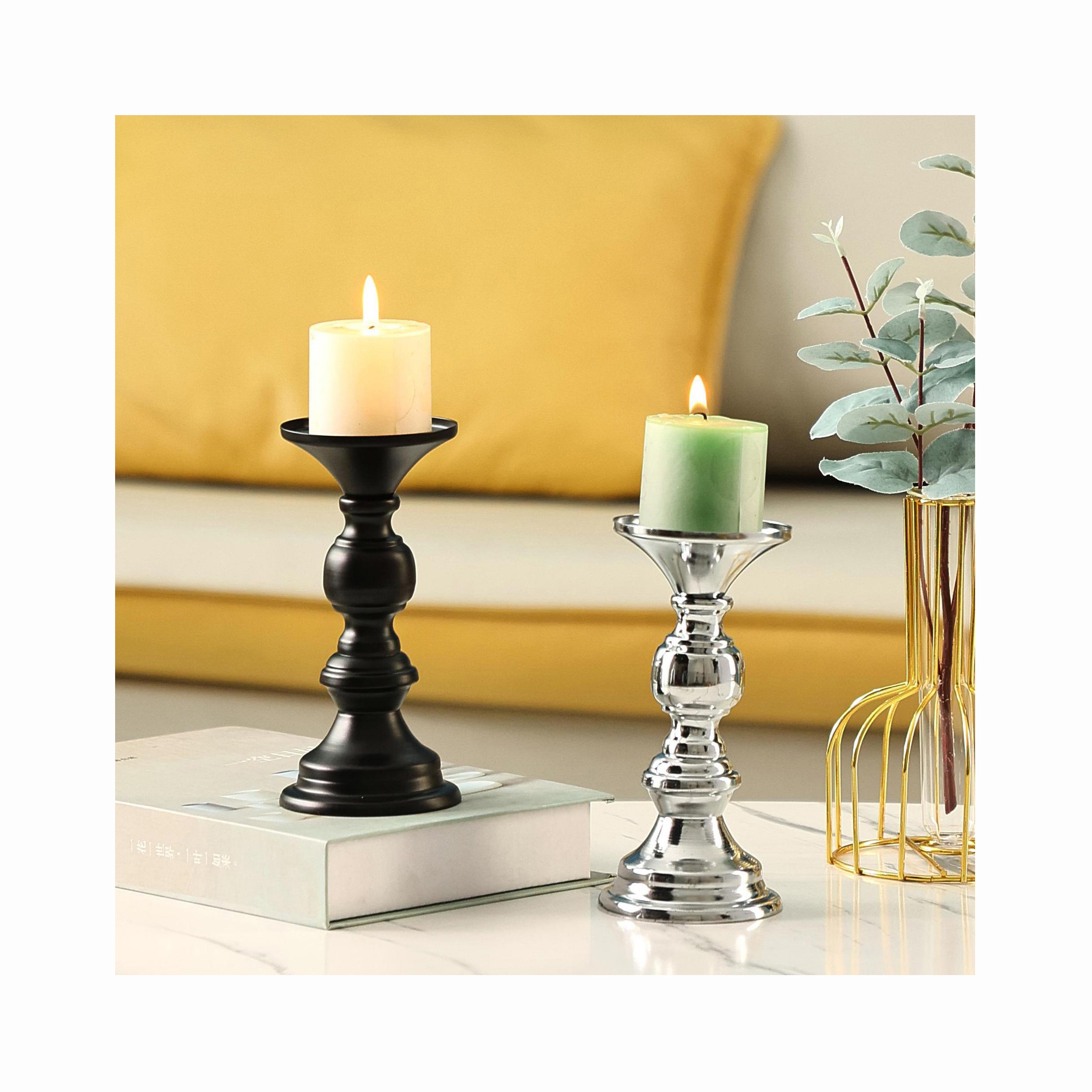 In Bulk Party Wedding Table Centerpiece Stand Simple Fancy Gold Black Modern Votive Rural Metal Candle Holders