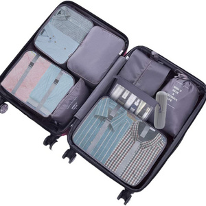 New Packing Cubes Travel Bag Suitcase Clothes Storage Bags Travel Luggage Organizer Add Toothbrush Cup