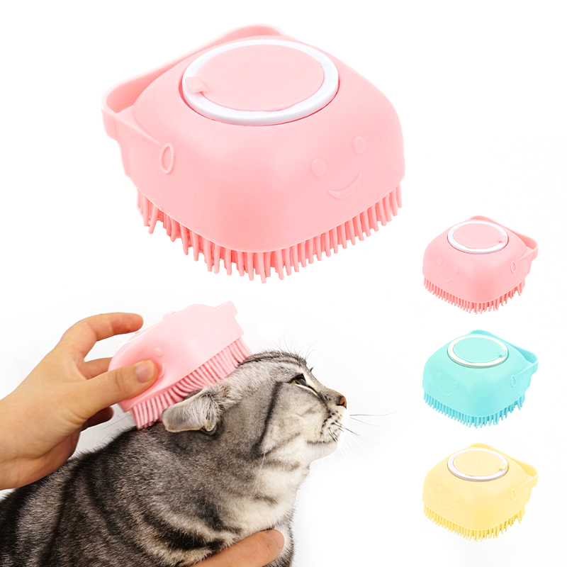 Creative Refillable Liquid Multi-functional Bath Shampoo Natural Gentle Sponge Pet Brush