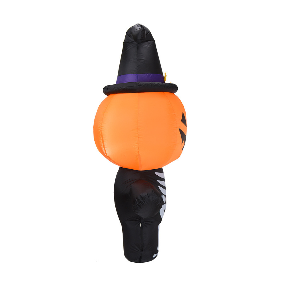 3FT/4FT/6FT Blow Up Lighting Changing LED Halloween Decorations Outdoor Halloween Inflatable Pumpkin Ghost