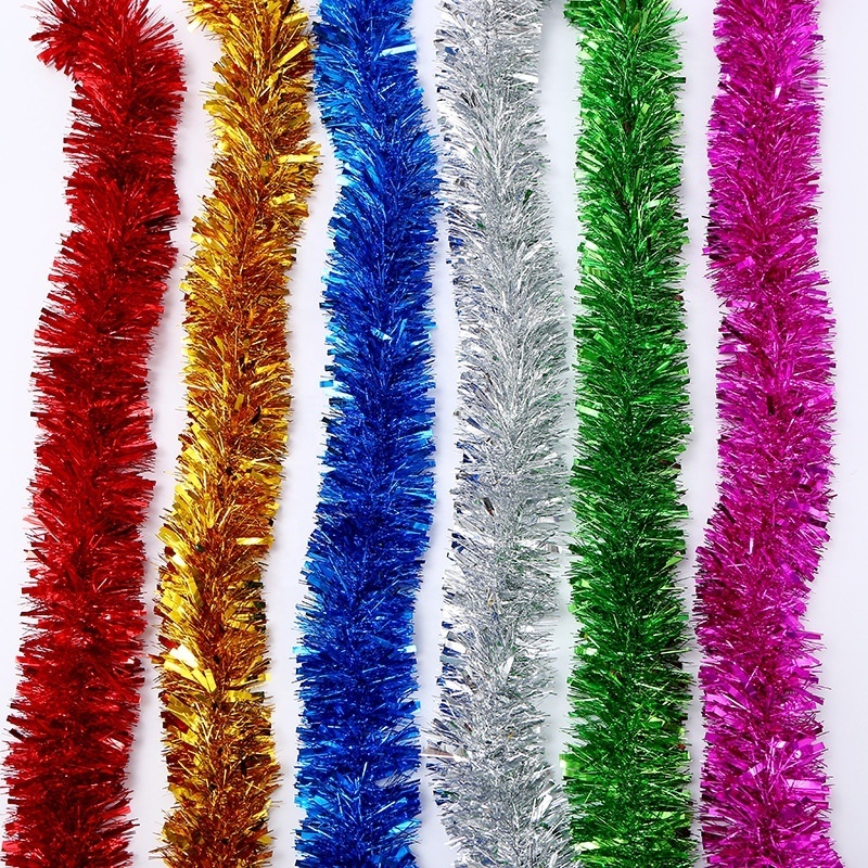 Hot Sales High Quality Country Gold Tinsel Garland For Party Door Deco