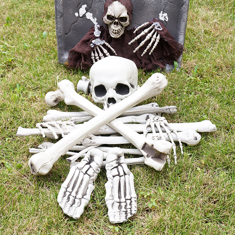 Customized Wholesale Cheap Scary Halloween  accessories Decoration Props Haunted House Life Size Animated Halloween Skeletons