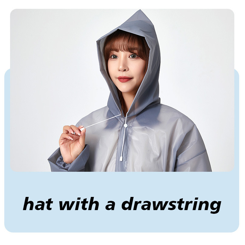 High Quality Camping Waterproof Rainwear Suit 1PC EVA Unisex Raincoat Thickened Waterproof Rain Coat Women Men