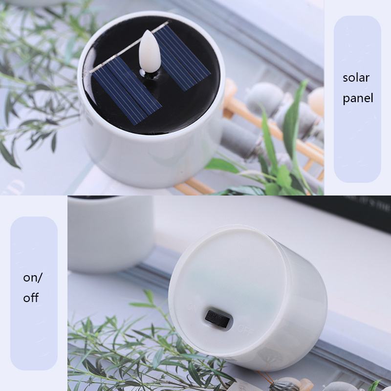 OEM Waterproof Solar Powered Timer Flickering Warm White Remote Rechargeable LED Tealight Candles For Wed Home Party Outdoor