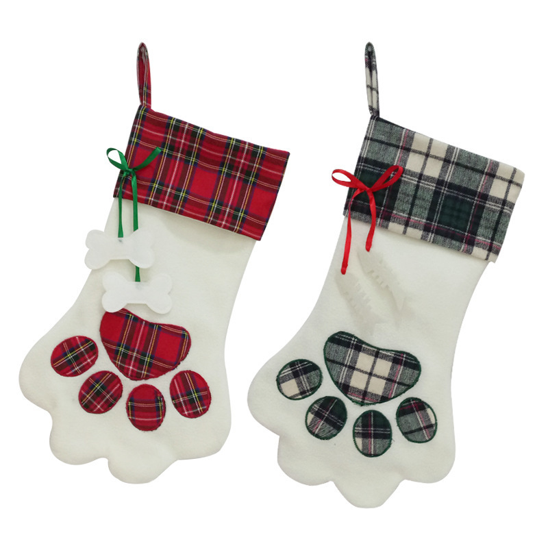 New Design Dog Paws Animated Elegant Christmas Stockings