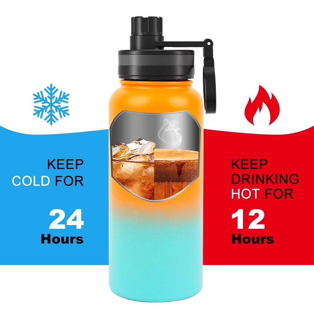 18 Oz 32 Oz 32Oz 40Oz 64Oz Waterbottle Custom Water Bottle Stainless Steel Insulated Water Bottles Waterfor Sport