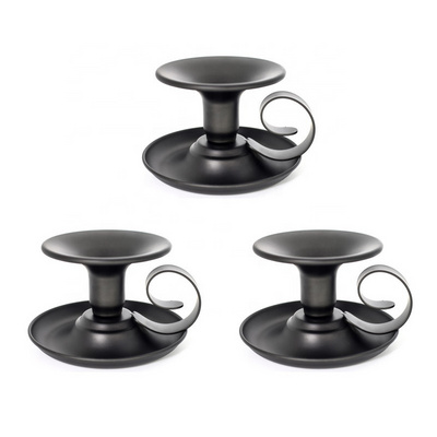 Nordic Geometric Stand Tall Wall Luxury Mold Metal Candle cup tray holder stick black iron candlestick ornaments household