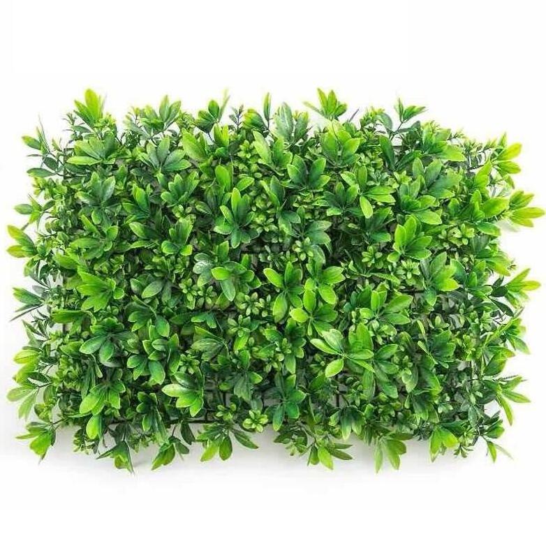 Flowers Roll Up Plastic Green Grass Wall Backdrop Artificial For Plants Multi Stages