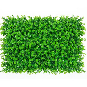 Flowers Roll Up Plastic Green Grass Wall Backdrop Artificial For Plants Multi Stages