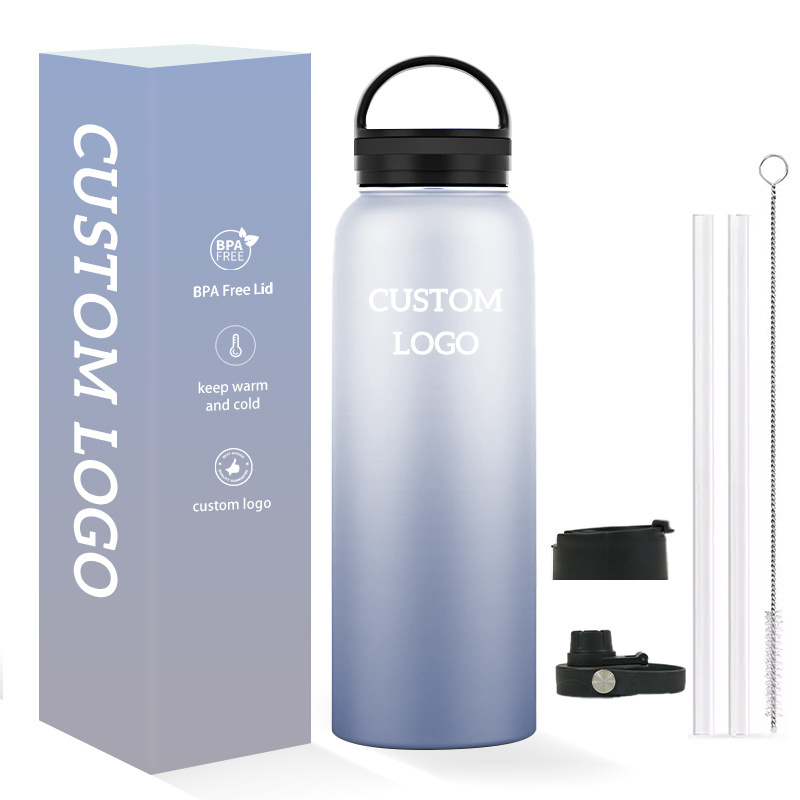 Kids Insulated 500Ml Vacuum 1 Litre 22Oz Double Wall 18/8 Stainless Steel Water Bottle For Gym