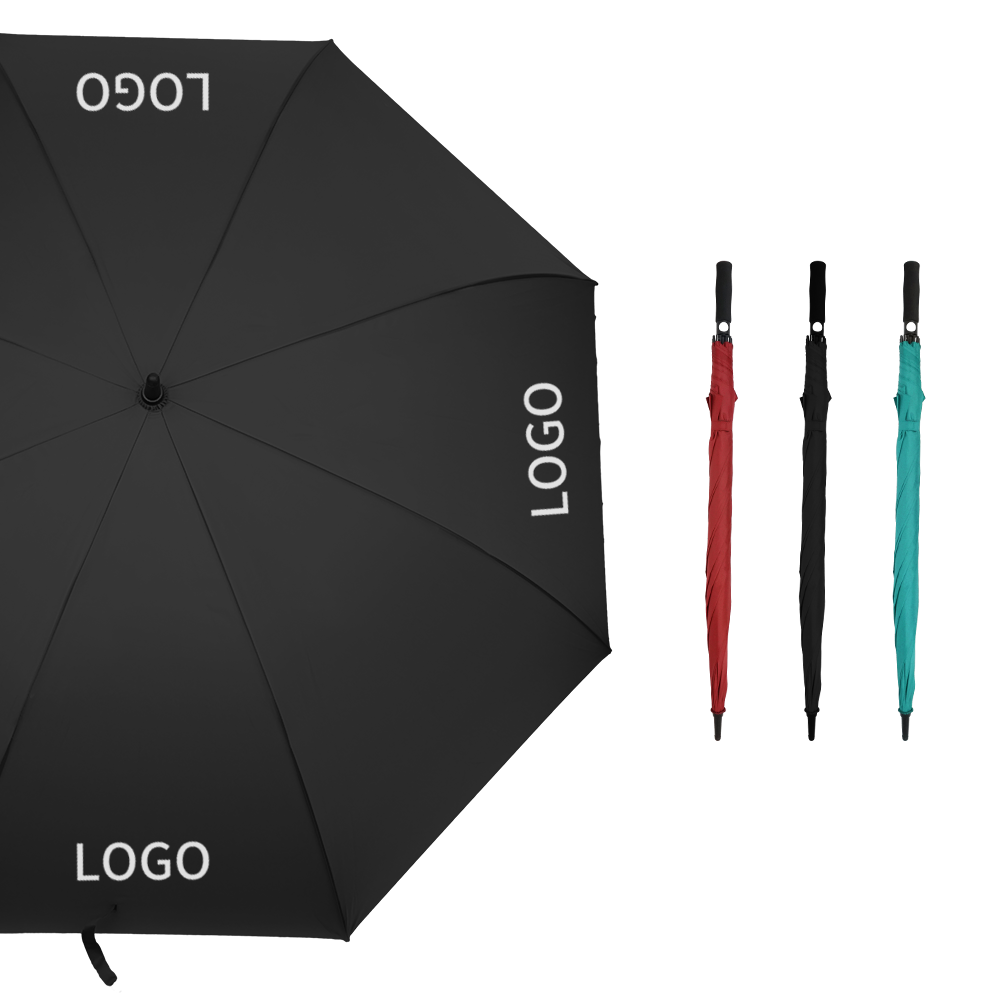 Top sale Straight Promotional Colorful Compact Samurai hanging Pongee Golf stick Polyester Umbrella With Base