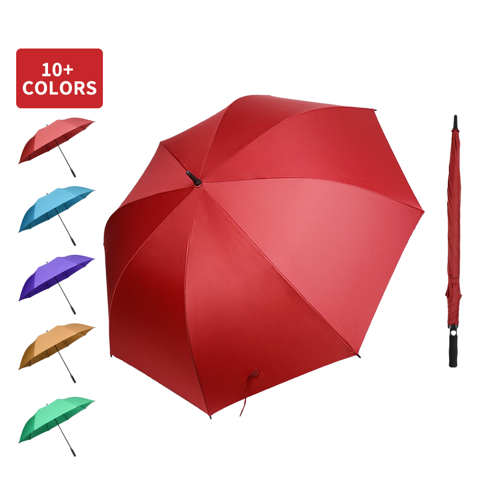 Top sale Straight Promotional Colorful Compact Samurai hanging Pongee Golf stick Polyester Umbrella With Base