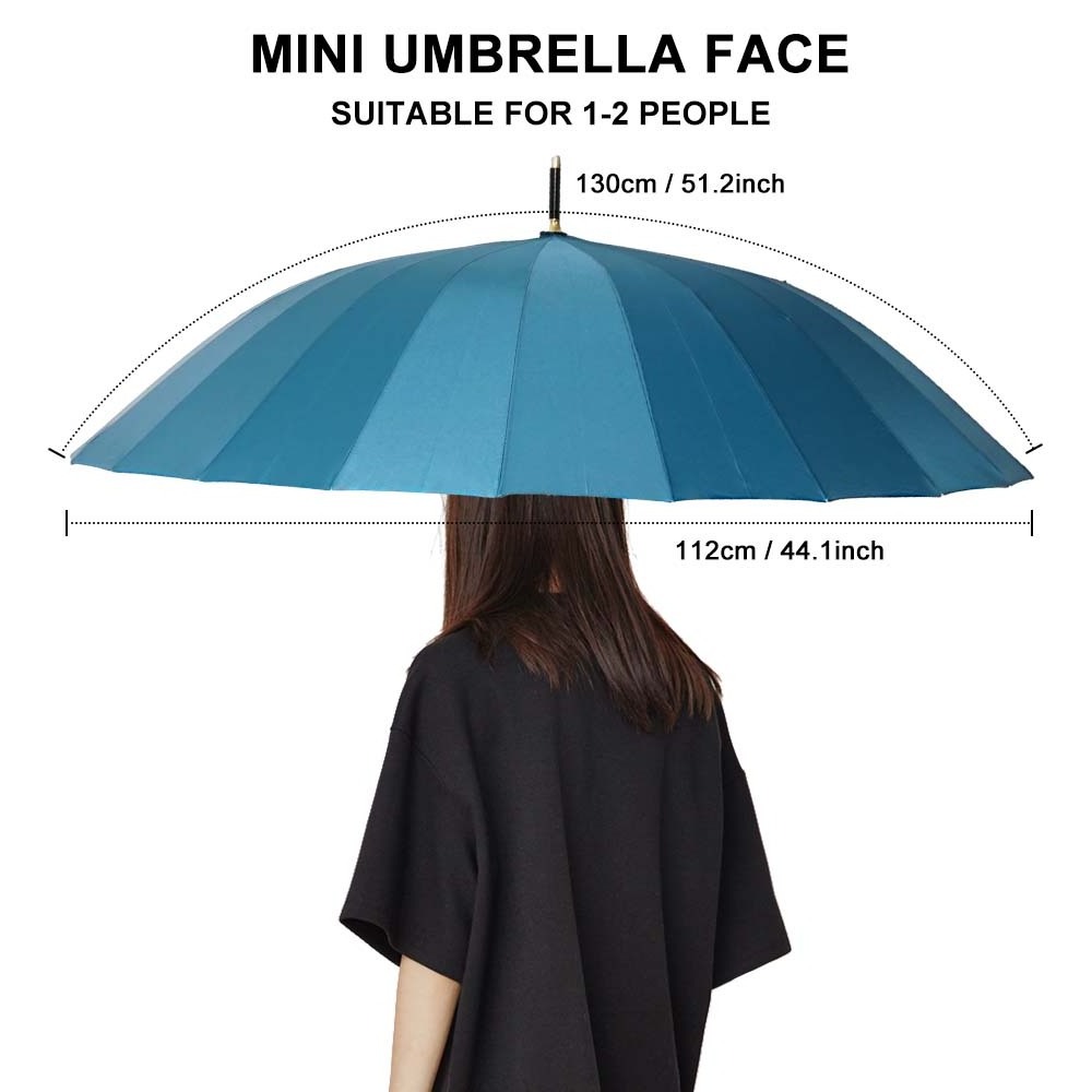 Personal Uv Doublecanopy Windproof Custom Golf Windproof stick straight golf Fiberglass Umbrella for Travel