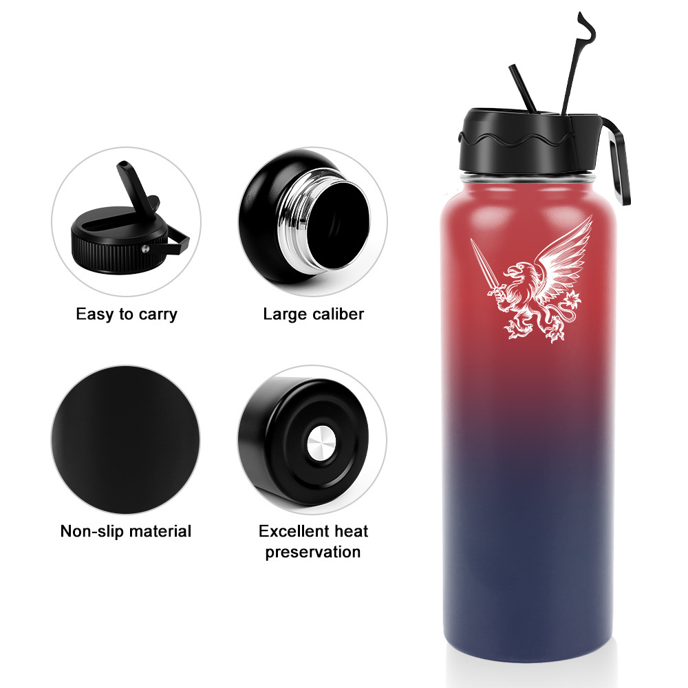 Leak proof 12 18 24 32 64 oz insulation double wall Metal Vacuum flask Stainless Steel thermal water bottle