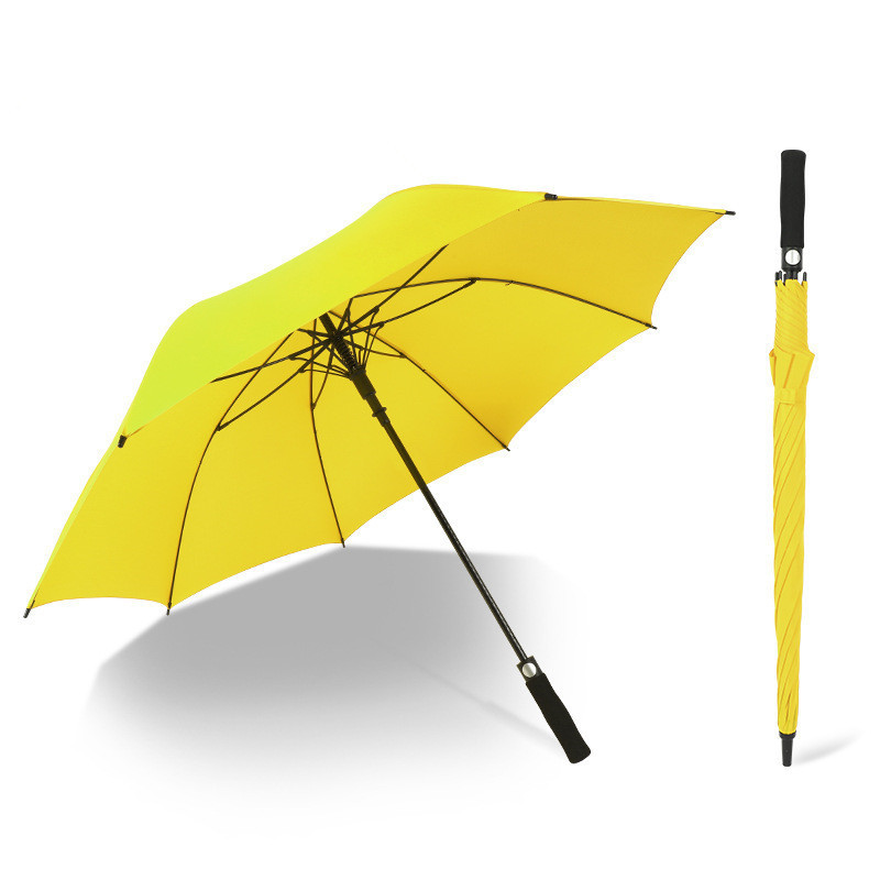 High Quality Cheap Custom Promotional Luxury Clear Straight Wholesale colorful Golf Umbrella with EVA handle