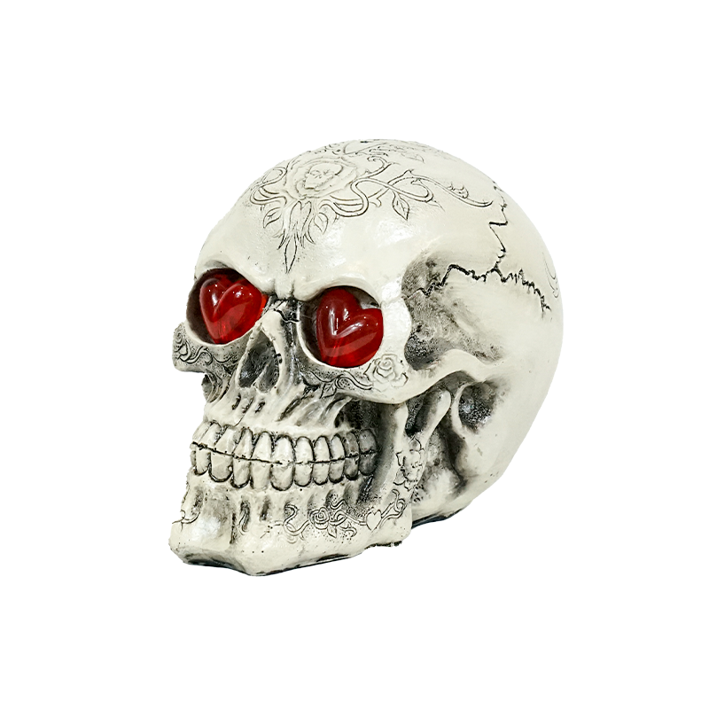 Halloween Decoration Skulls With Light Up Eyes Scray Skulls