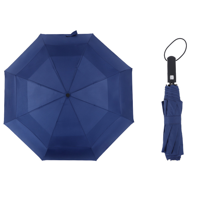 Good quality 3 folding portable custom solar personalized rainproof umbrella for couple