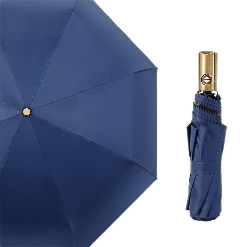 Markdown sale luxury luxurious men mental handle large outdoor waterproof umbrella for the rain