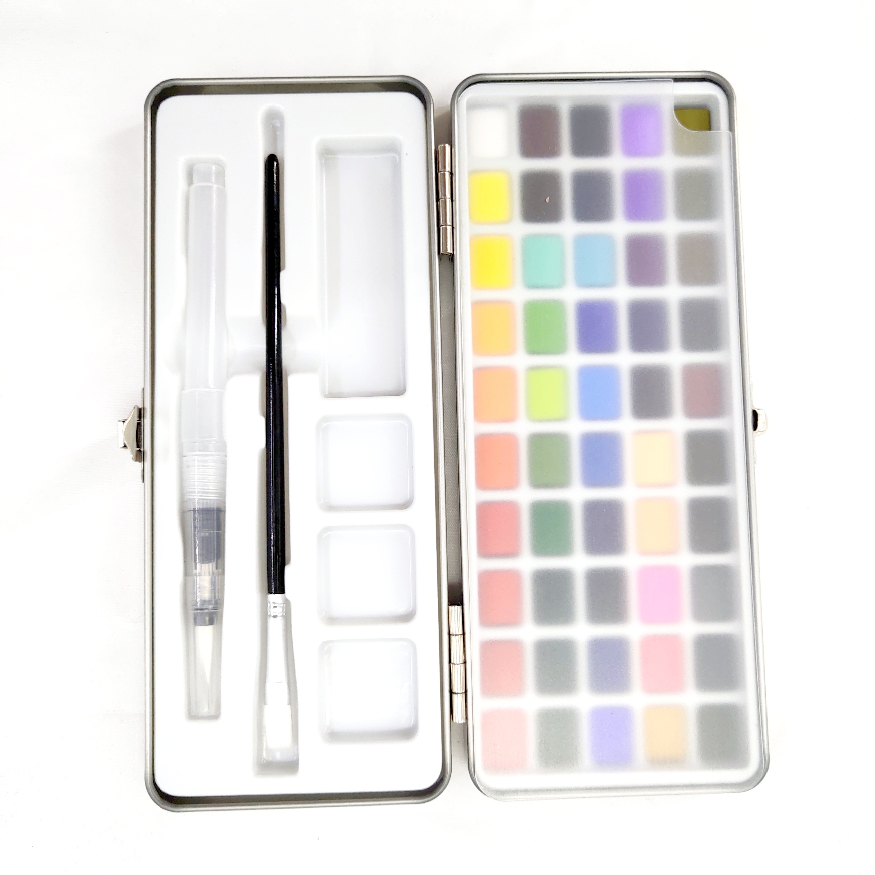 With Refillable Water Brush 36 Half Pans Premium Watercolor Paint Set