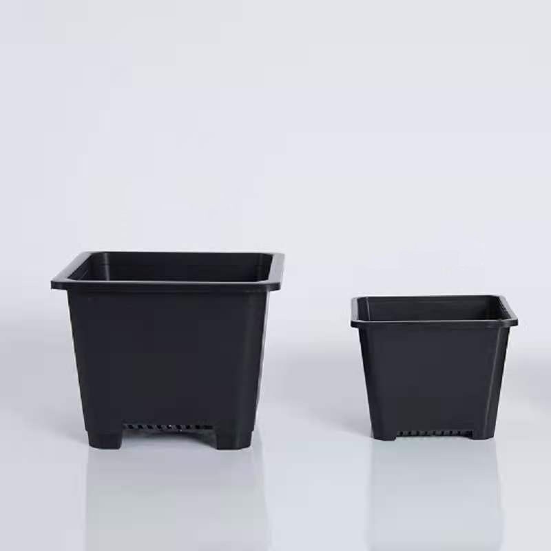 Whosale logo creative versatile gallon plastic garden planting flowerpot seed nursery for plant