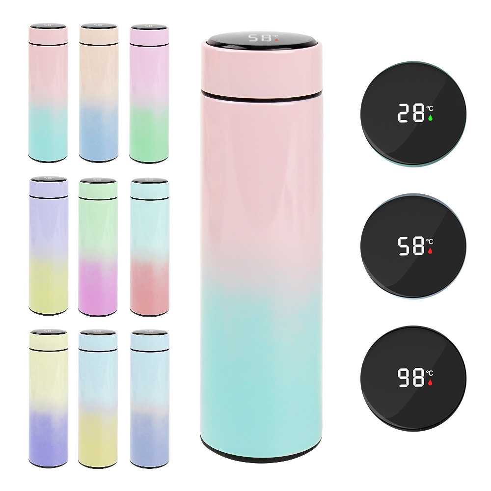 Smart LED Temperature Display Metal Insulation Water Bottle  Cup Stainless Steel Intelligent Vacuum Flask