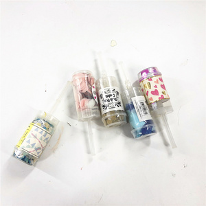 Spring Loaded Mini Party Popper Reusable Gas Bottle Confetti Cannon Gold