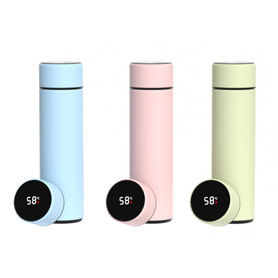 Factory Wholesale Insulated Vacuum Flask Thermos Smart Digital Temperature Display Stainless Steel Water BottleVacuum Flask