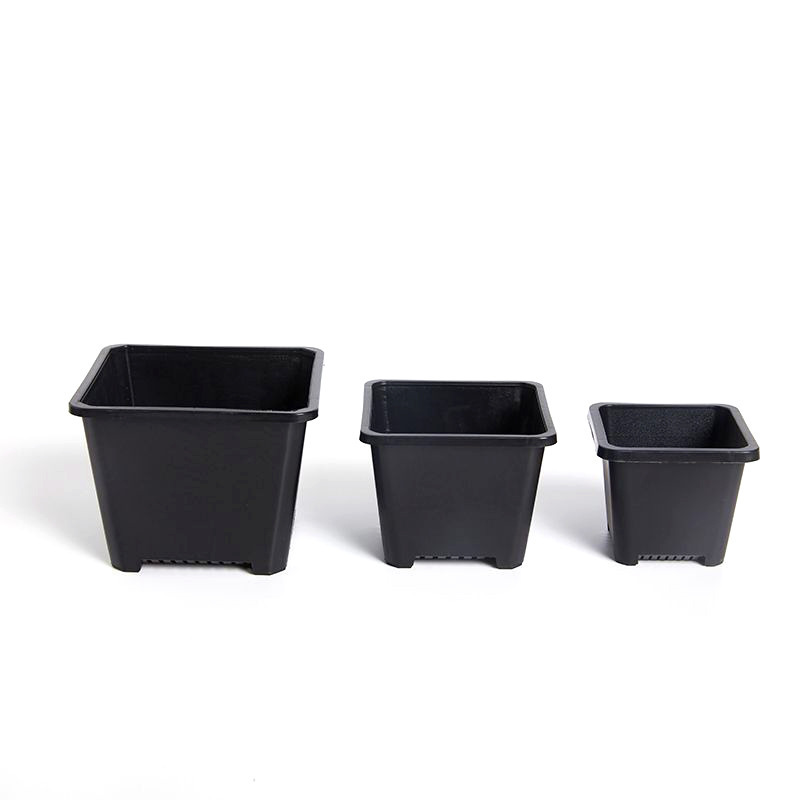 Whosale logo creative versatile gallon plastic garden planting flowerpot seed nursery for plant