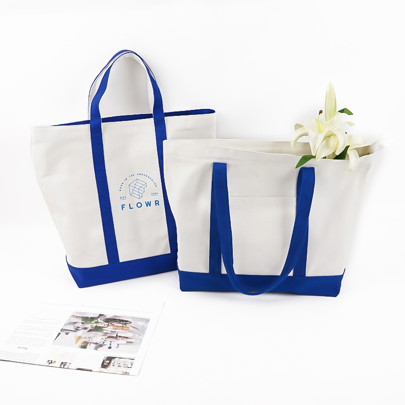 Wholesale cotton shopping canvas tote bag style size customized foldable canvas reusable shopping bag with custom printed logo