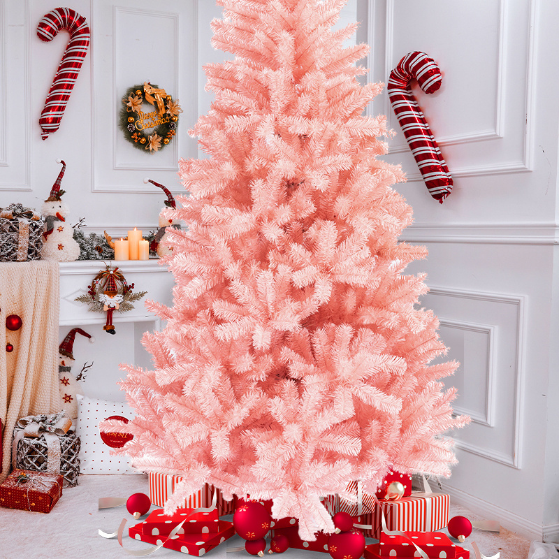 Artificial New Year Folding Commercialdecorated Falling Snow Christmas Tree For Home Party Decoration