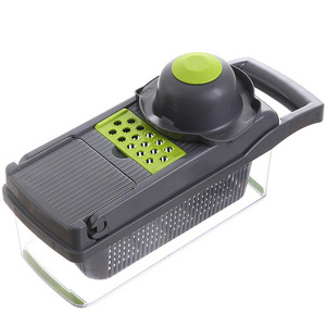 2023 12 in 1 Multifunction kitchen gray green hand slicer Onion Chopper Dicer Vegetable cutter