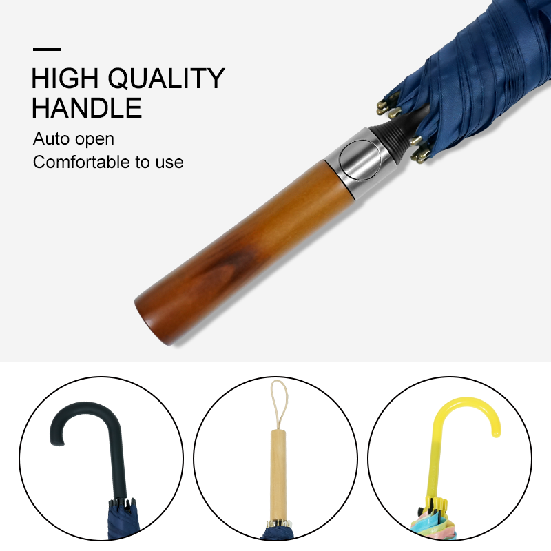 Semi automatic 30 32 34 36 38 40 60 inch Customized logo Windproof stick golf Straight Travel Pongee Polyester Umbrella