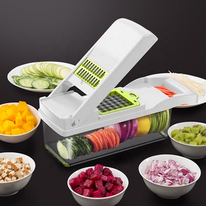 Kitchen Gadgets 12 in 1 Speedy Quick Multifunctional Veggie Onion Cutter Slicer Vegetable Chopper