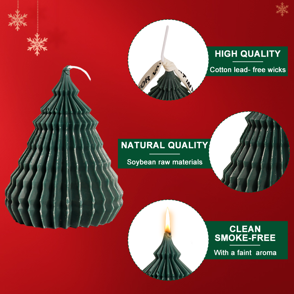 Eco-Friendly Gift Home Decoration Scented Christmas Tree Candles