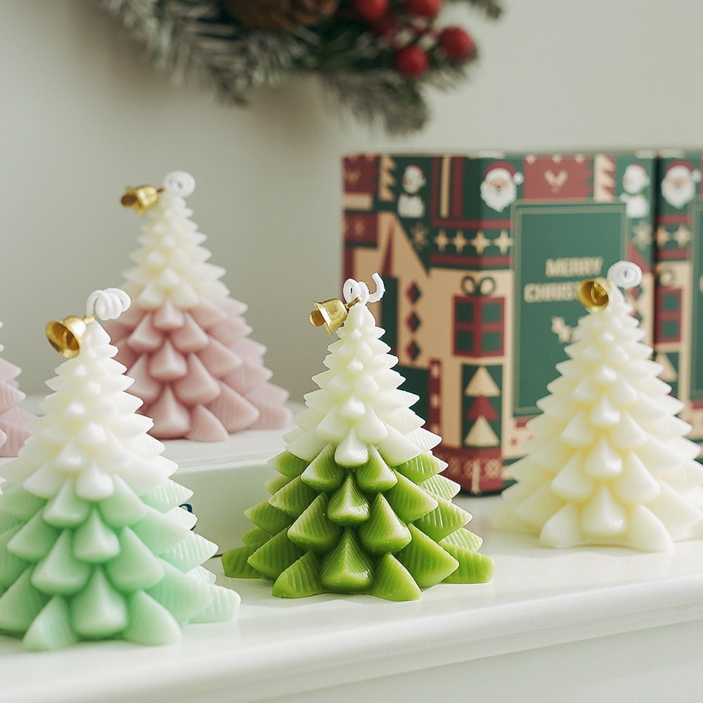 Christmas Tree Aromatherapy Soy Wax Candles Home Party Decor Fragrance Aroma Gift Decorative Scented Candle